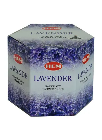 Geri Akış Şelale Lavanta Kokulu 40 Konik Tütsü - Lavander Backflow Incense Cones