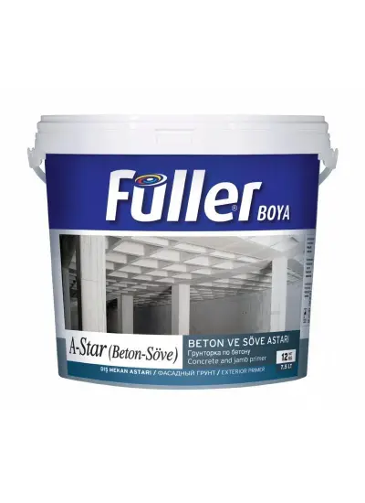 Füller A-Star Brüt Beton Söve Astarı 12 Kg Açık Mavi