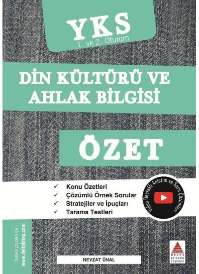 Delta TYT AYT Din Kültürü ve Ahlak Bilgisi Özet YKS 1. ve 2. Oturum (Yeni)  (4022)