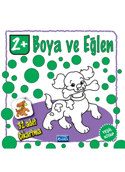 Boya ve Eğlen Yeşil Kitap  (4022)