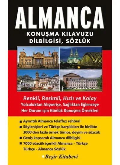 Almanca Konuşma Kılavuzu Dilbilgisi Sözlük  (4022)