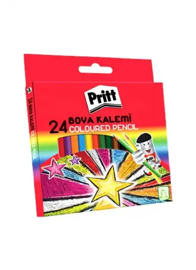 Pritt Karton Kutu Tam Boy 24lü Kuru Boya Seti