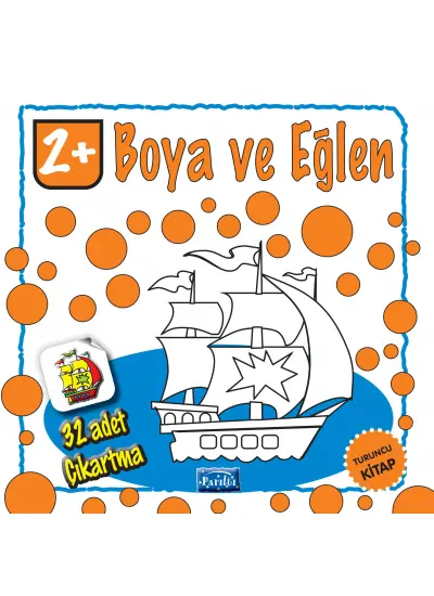 Boya ve Eğlen Turuncu Kitap  (4022)