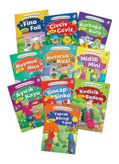 Hikayelerle Dini Değerler Set (10 Kitap Takım)  (4022)