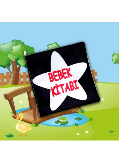 Bebek Siyah-Beyaz Kumaş Sessiz Kitap