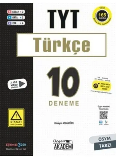 Üçgen Akademi TYT Türkçe 10 lu Deneme Sınavı  (4022)