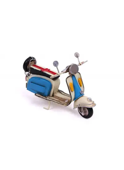 Vintage Tasarım Dekoratif Metal Scooter