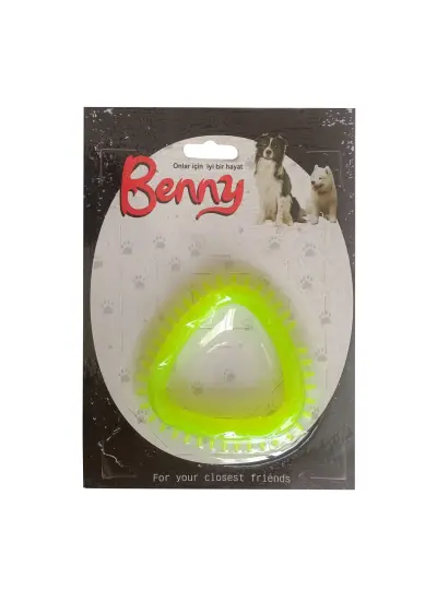 Benny Köpek Oyuncağı Üçgen 8 x 8.5 cm Sarı