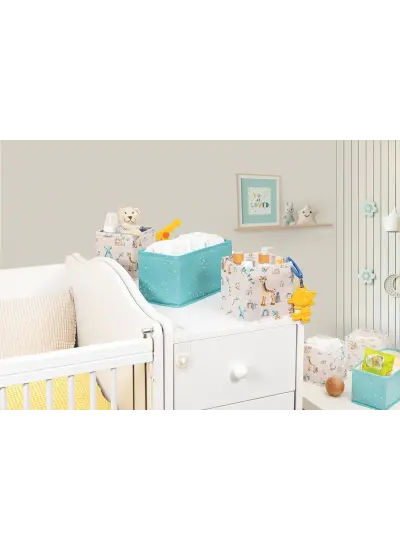 Baby 3lü Kullanışlı Çekmece Düzenleyici Çok Amaçlı Organizer Kutu (yeşil)