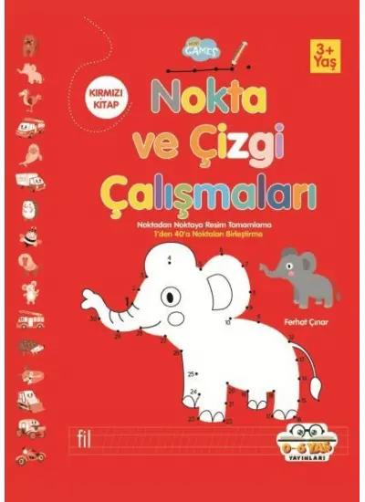 Nokta ve Çizgi Çalışmaları Kırmızı Kitap  (4022)