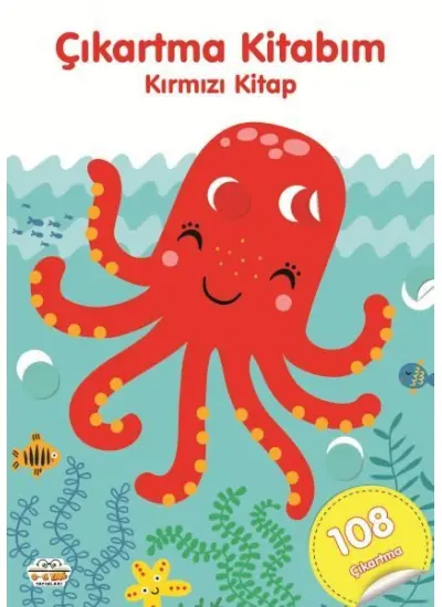 Çıkartma Kitabım Kırmızı Kitap  (4022)