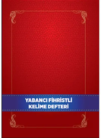 Yabancı Dil Fihristli Kelime Defteri  (4022)