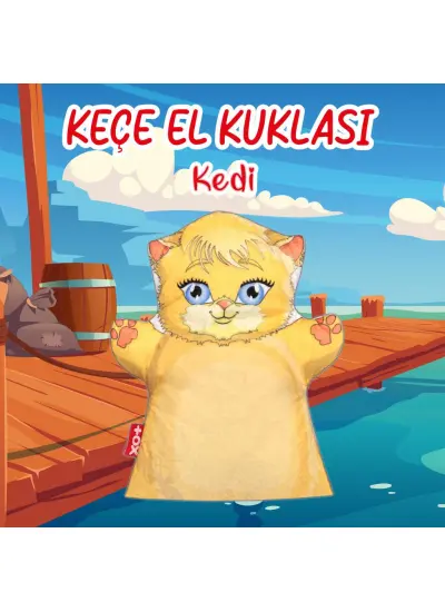 Kedi Evcil Hayvanlar Keçe El Kukla