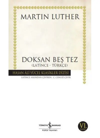 Doksan Beş Tez - Hasan Ali Yücel Klasikleri  (4022)