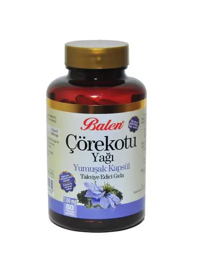 Çörek Otu Yağı 1380 Mg Yumuşak 80 Kapsül