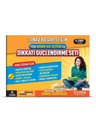 Dikkati Güçlendirme Seti  8. Sınıf  – 14 Yaş  (4022)