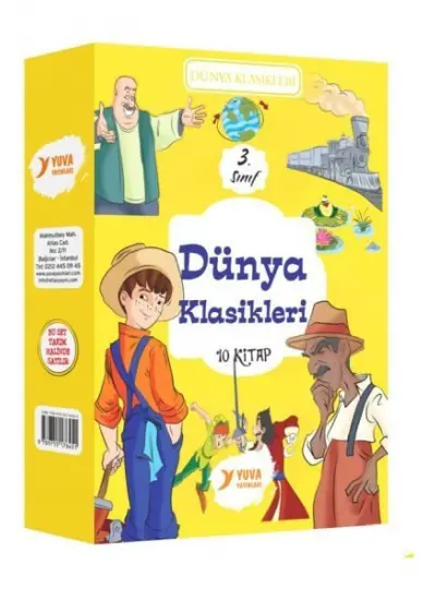 Dünya Klasikleri 3. Sınıf 10 Kitap  (4022)