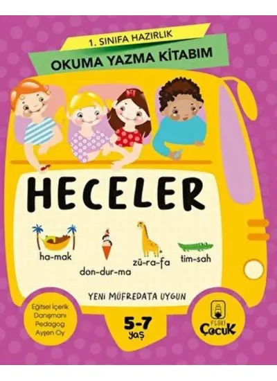 1. Sınıfa Hazırlık Okuma Yazma Kitabım Heceler  (4022)