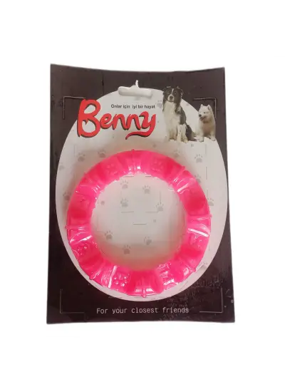 Benny Köpek Oyuncağı Yuvarlak Şekilli 11,5 cm Pembe