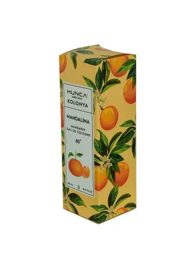 Mandalina Kolonyası 80 Derece Cam Şişe 250 ML - Eau De Cologne