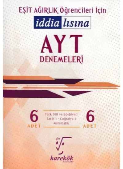 Karekök AYT Eşit Ağırlık 6'lı Denemeleri (Yeni)  (4022)