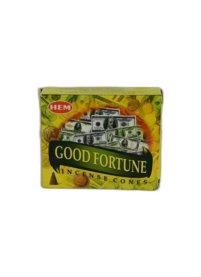 İyi Şans Talih Servet Çekme 10 Konik Tütsü - Good Fortune Incense Cones