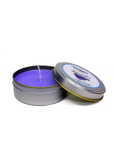 Soya Wax Mum Kokulu Tenekede Lavender