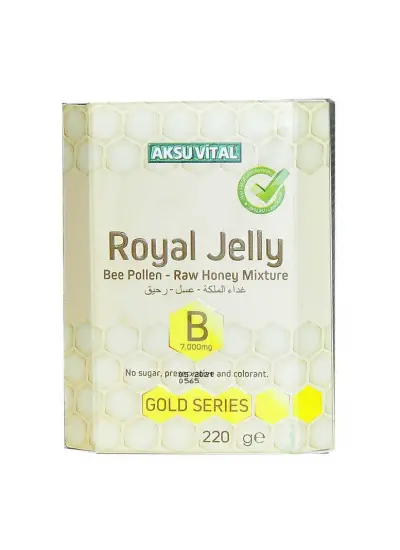 Arı Sütü Polen Bal Karışımı B 7.000 Mg Gold Seri 220 Gr