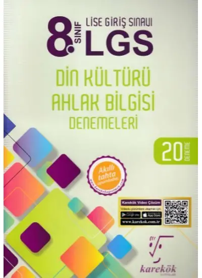 Karekök 8. Sınıf LGS Din Kültürü Ahlak Bilgisi 20 Deneme (Yeni)  (4022)