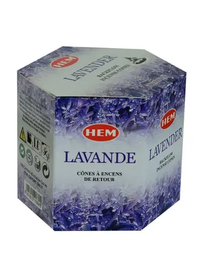 Geri Akış Şelale Lavanta Kokulu 40 Konik Tütsü - Lavander Backflow Incense Cones