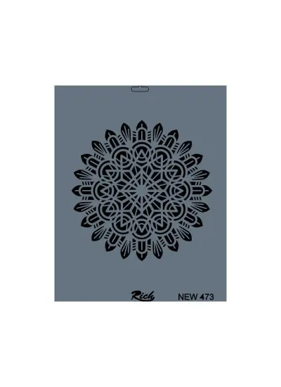 Rich New Seri N-473 Stencil 35x25 cm