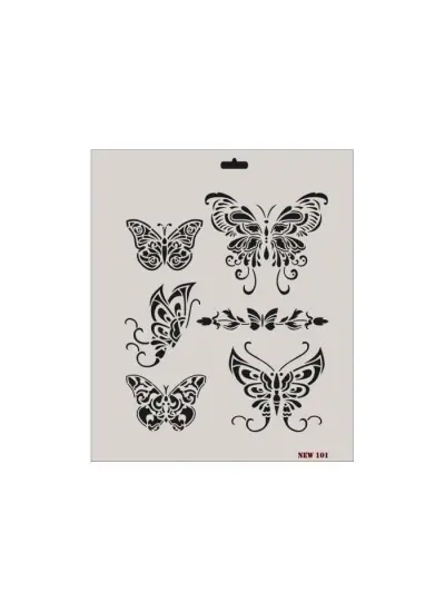 Rich New Seri N-101 Stencil 35x25 cm