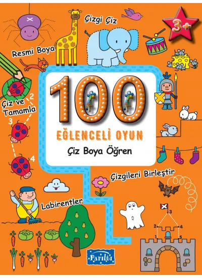 100 Eğlenceli Oyun - Çiz Boya Öğren  (4022)