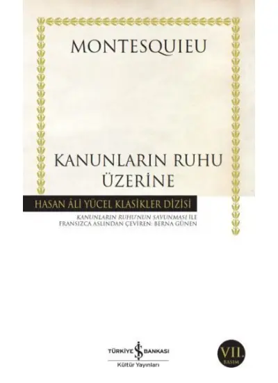 Kanunların Ruhu Üzerine - Hasan Ali Yücel Klasikleri  (4022)