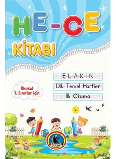 İlkokul 1.Sınıflar için İlk Okuma Hece Kitabı (E-L-A-K-İ-N)  (4022)