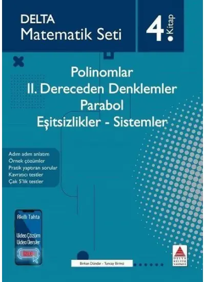 Matematik Seti 4.Kitap - Polinomlar-2. Dereceden Denklemler - Parabol - Eşitsizlikler - Sistemler  (4022)