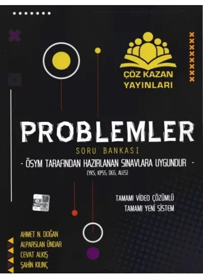 Çöz Kazan Problemler Soru Bankası YKS,KPSS,DGS,ALES (Yeni)  (4022)