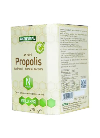 Arı Sütü Propolis Polen Bal Karışımı 220 Gr