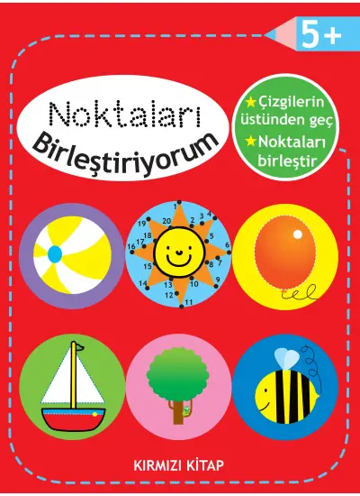 Noktaları Birleştiriyorum - Kırmızı Kitap +5 Yaş  (4022)