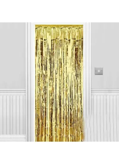 Işıltılı Duvar ve Kapı Perdesi Gold 90x200 cm