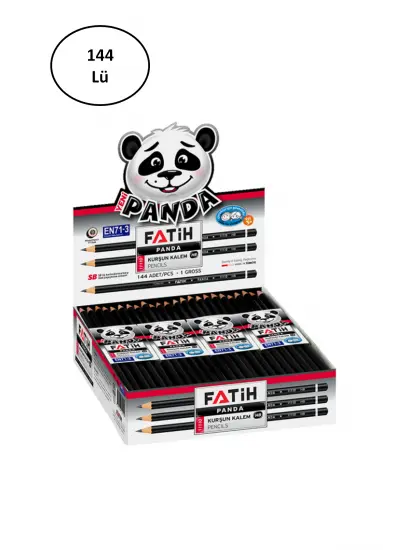 Fatih Kurşun Kalem Panda Yuvarlak 144lü