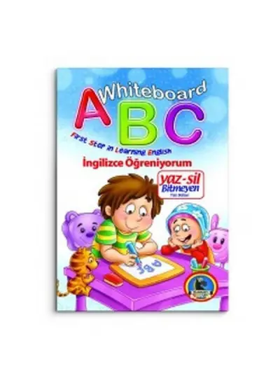 Whiteboard ABC First Step in Learning English / Yaz-Sil Bitmeyen Yazı Defteri  (4022)