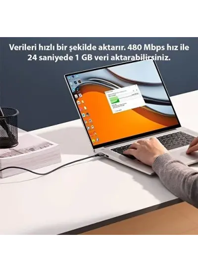 Şeffaf Uçlu İphone 45w Usb Hızlı Ve Dayanıklı Şarj Ve Data Işıklı Örgü Kablo 1 Metre