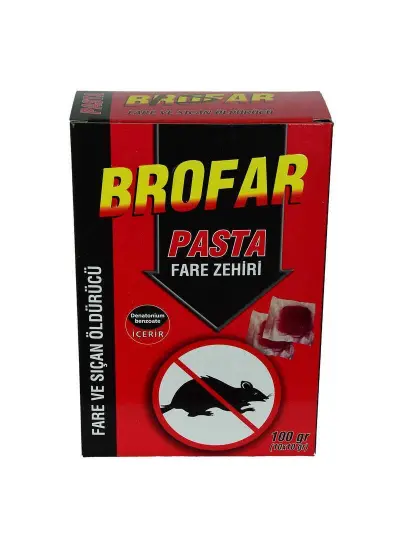 Fare ve Sıçan Öldürücü Pasta Fare Zehiri 100 Gr (10 Adet x 10 Gr)