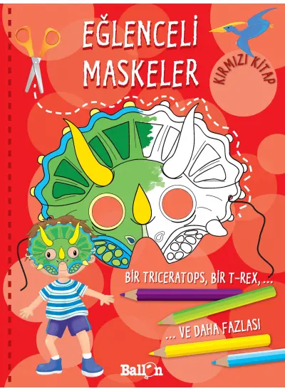 Eğlenceli Maskeler (Kırmızı Kitap)  (4022)