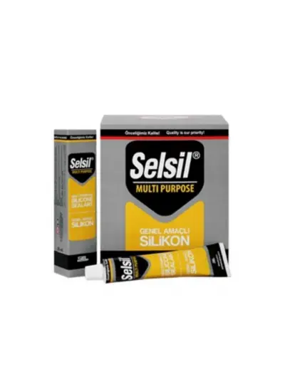 Selsil Genel Amaçlı Tüp Silikon 50 ml Beyaz