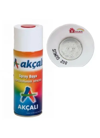 Akçalı Sprey Boya 400 ml 802 Gümüş