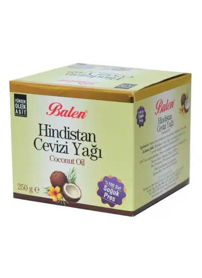 Hindistan Cevizi Yağı Soğuk Pres 250 Gr Cam Şişe