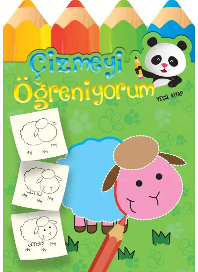 Çizmeyi Öğreniyorum Yeşil Kitap  (4022)