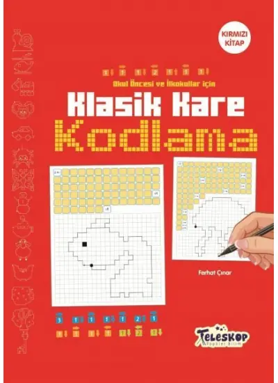 Klasik Kare Kodlama Kırmızı Kitap  (4022)